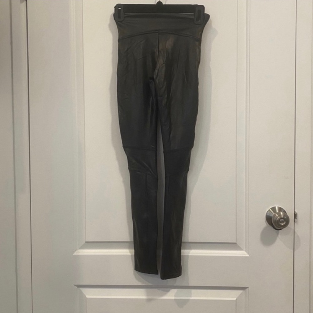Spanx Faux Leather Moto Leggings - Picture 7 of 7